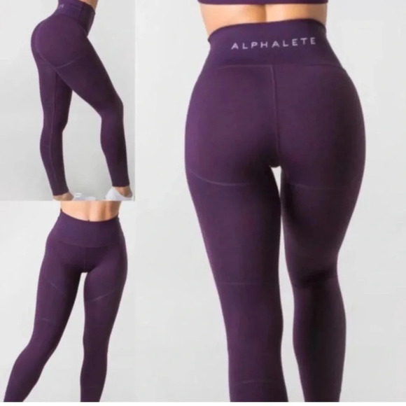 Alphalete OG Revival Leggings in Purple Noir - Picture 1 of 7